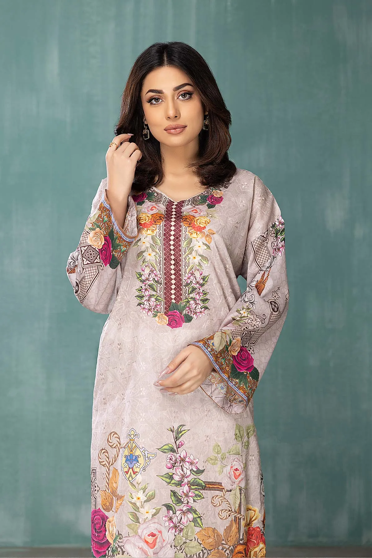 1-PC Printed Broshia Lawn Shirt CPM22-02-S