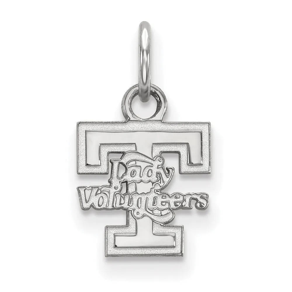 14k White Gold U. of Tennessee XS (Tiny) 'T' Logo Charm or Pendant