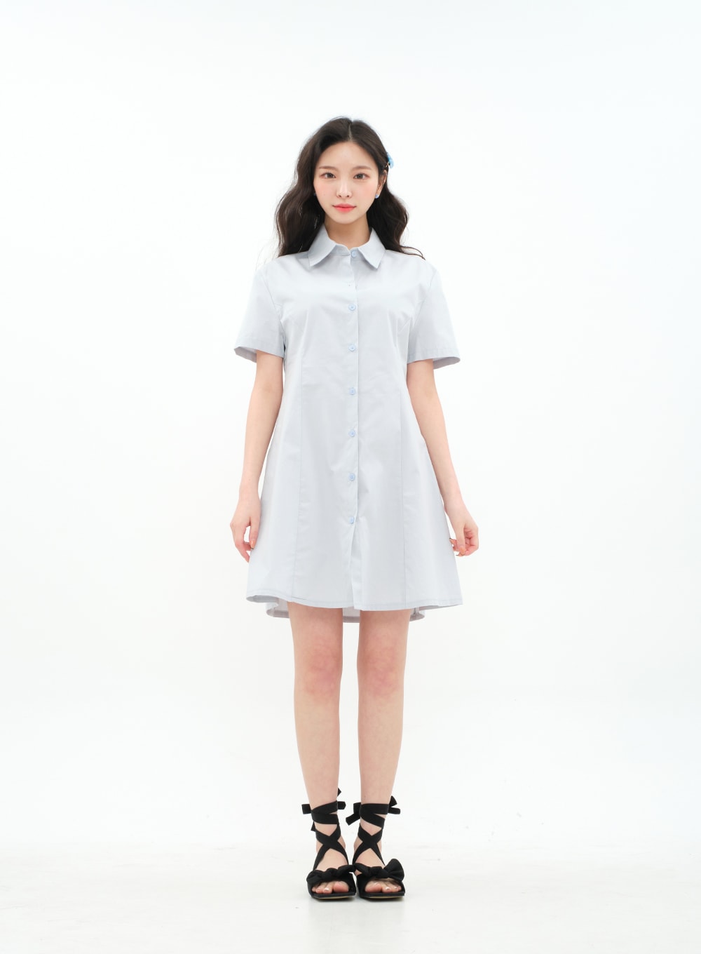 A-line Mini Shirt Dress BA11