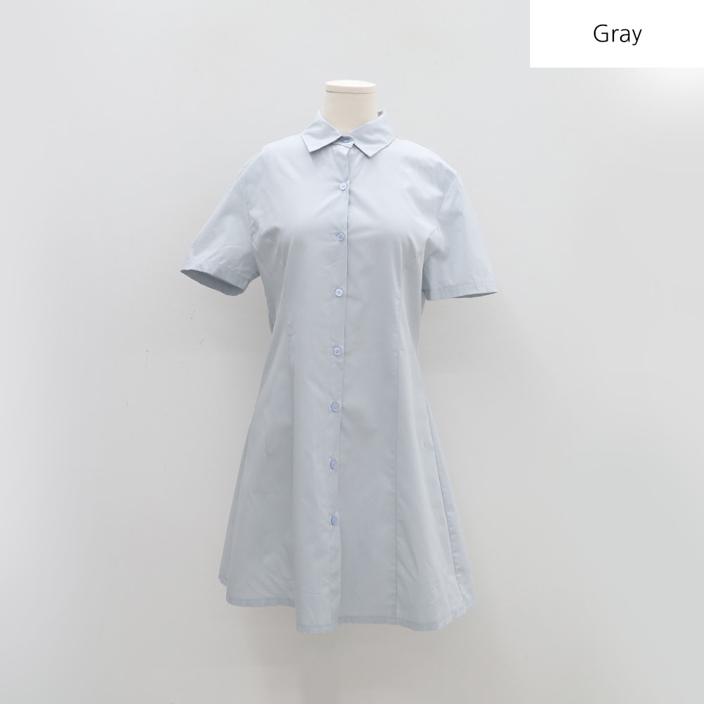 A-line Mini Shirt Dress BA11