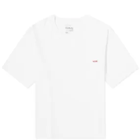 Acne Studios Edie Pocket Pink Label T-ShirtOptic White