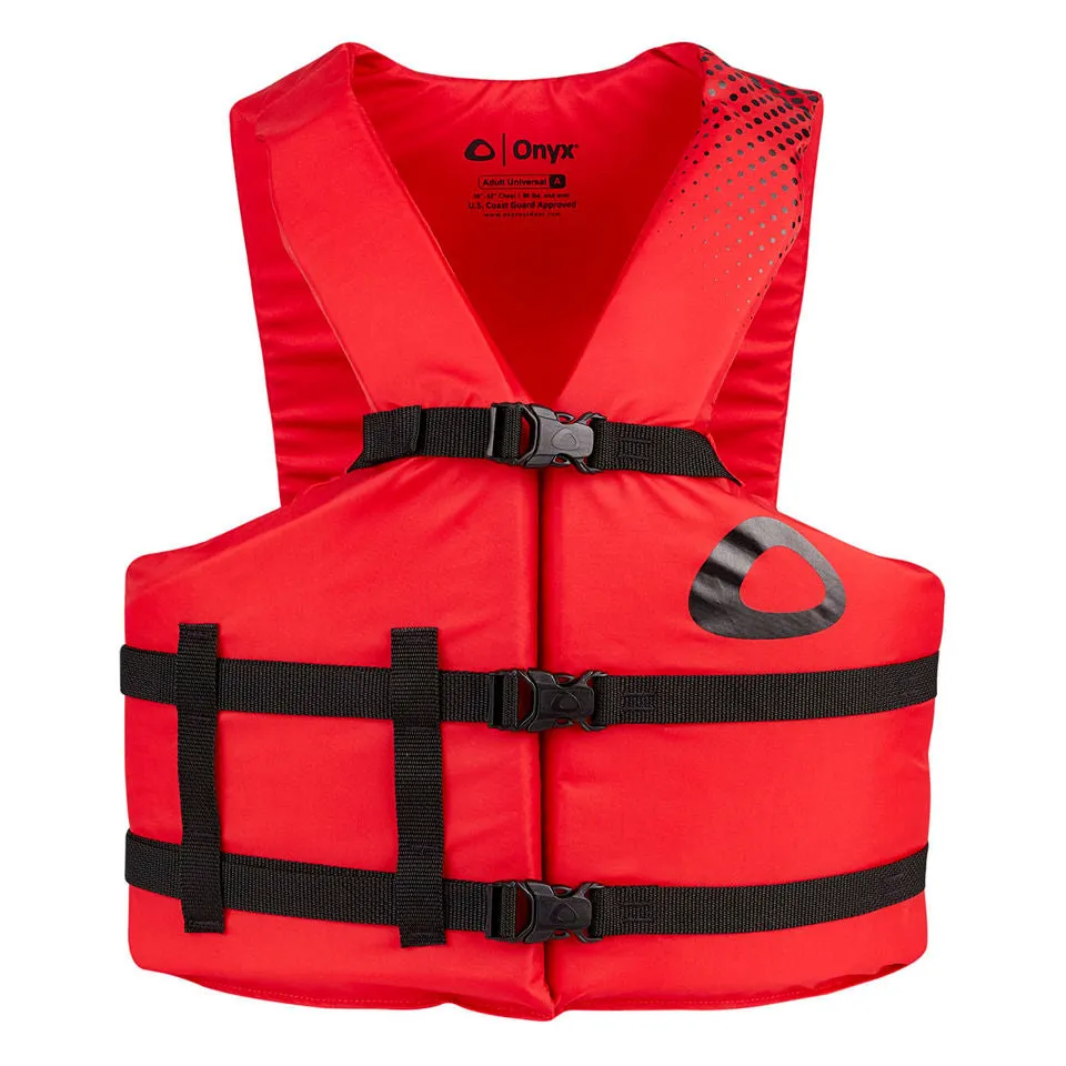 ADULT COMFORT GENERAL PURPOSE LIFE JACKET - RED