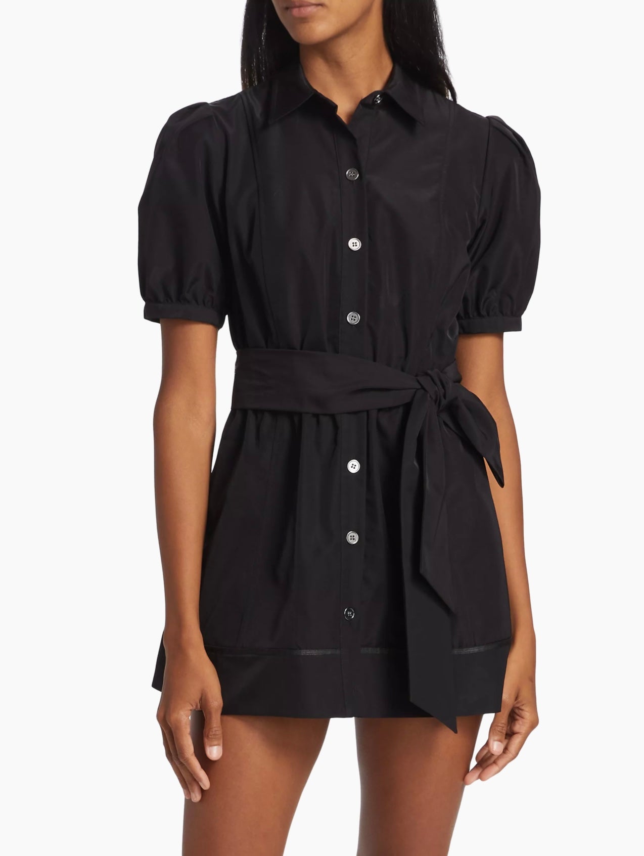 AINSLEY BELTED MINI SHIRT DRESS