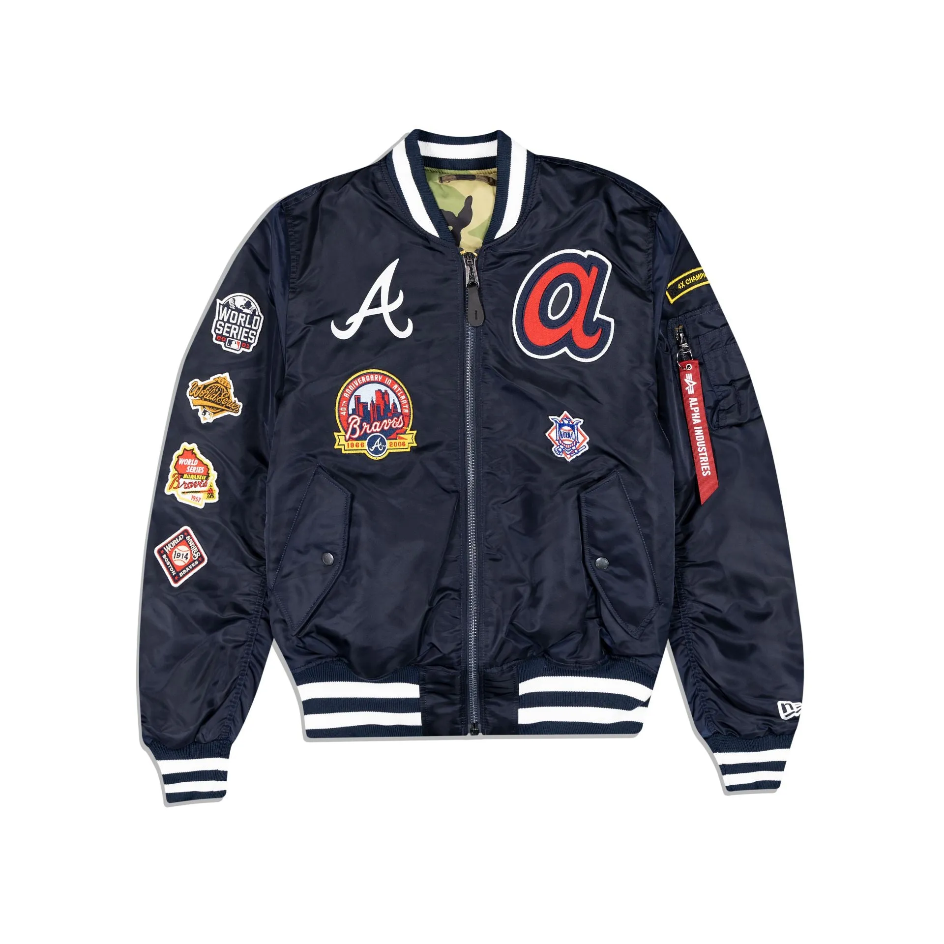 Alpha Industries X Atlanta Braves MA-1 Bomber Jacket