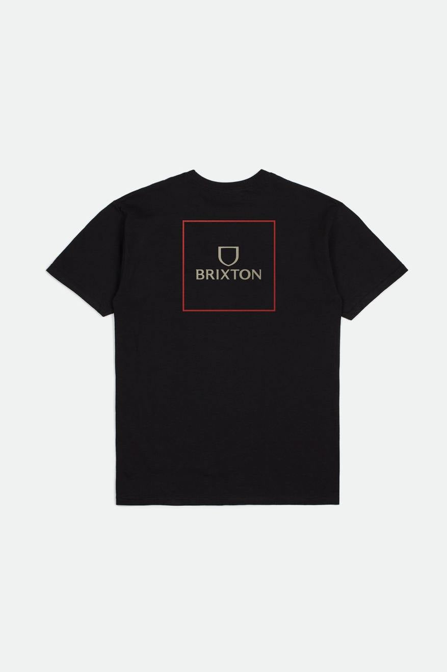 Alpha Square S/S Standard Tee - Black/Casa Red/Sand