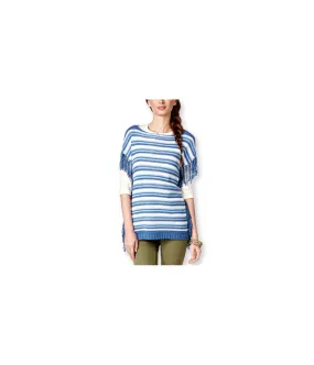 American Living Womens Striped Boat-Neck Pullover Sweater