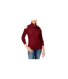 American Rag Womens Cold Shoulder Textured Pullover Sweater