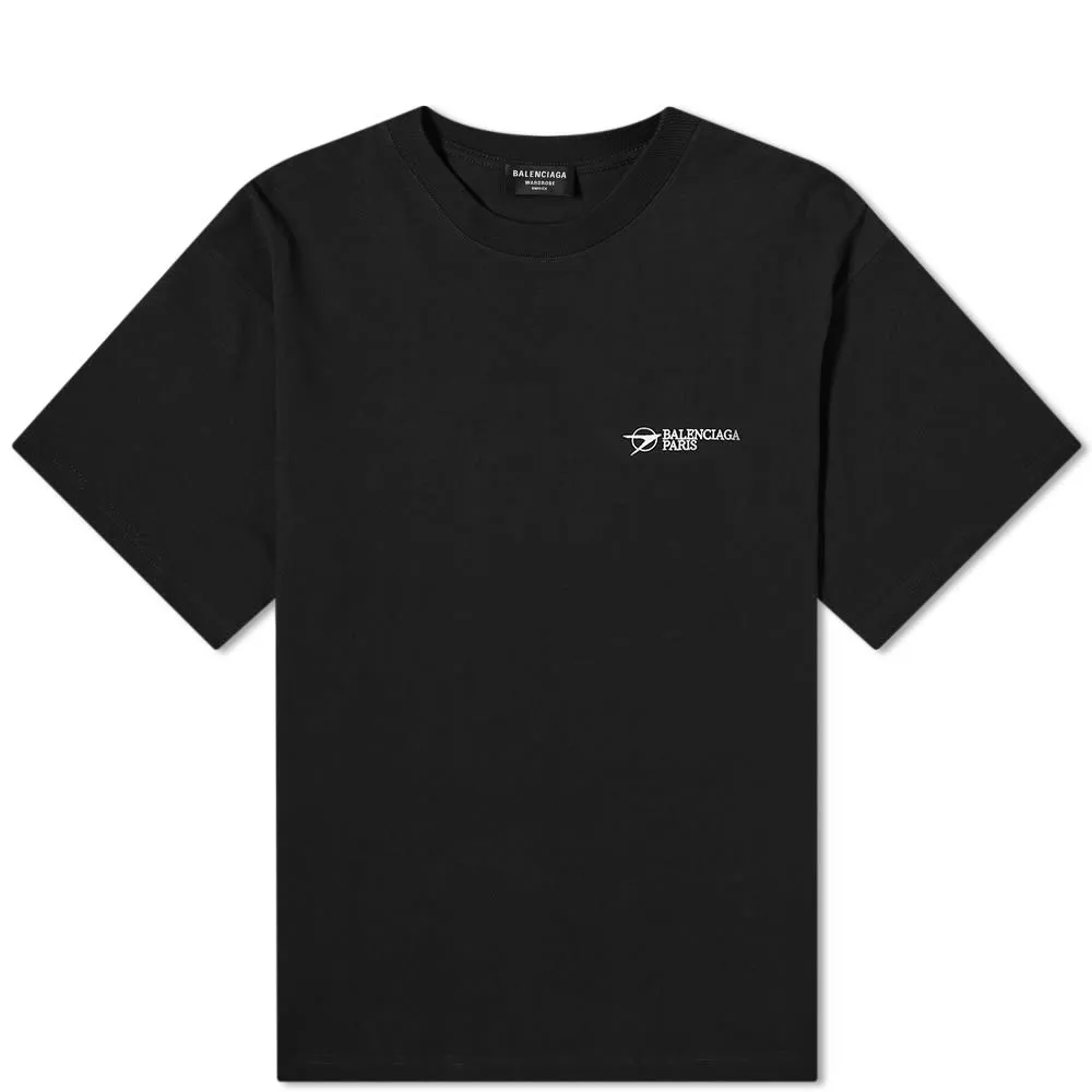 Balenciaga New Copyright Logo T-ShirtBlack & White