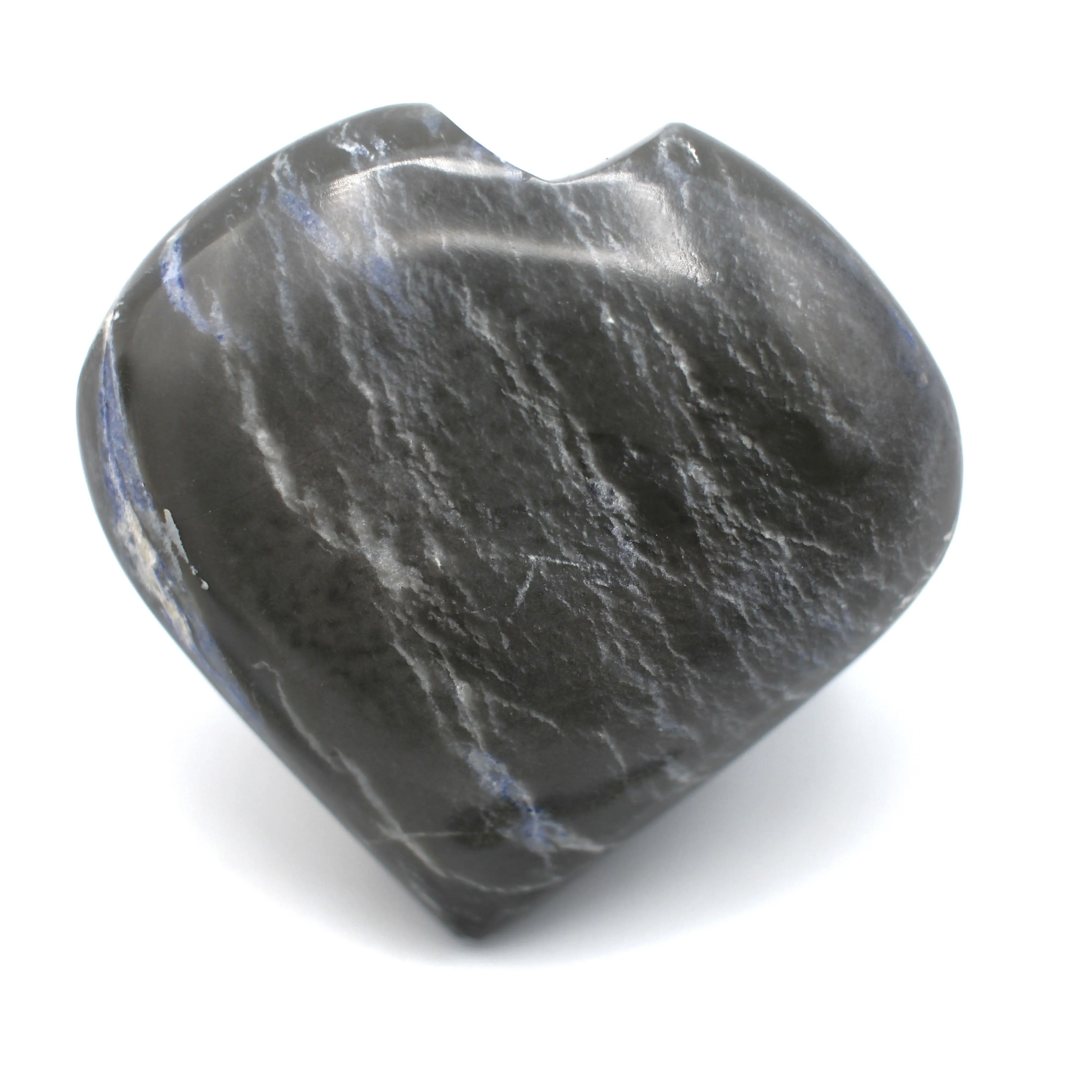 Canadian Sodalite in Matrix Heart Carving