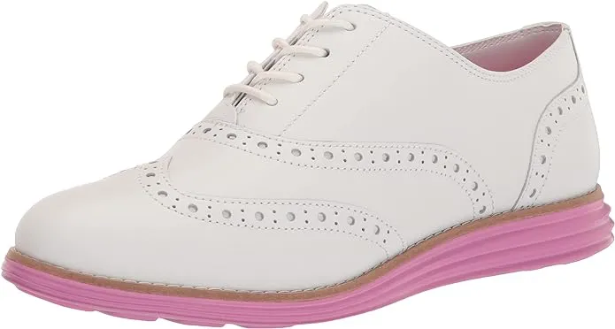 Cole Haan ORIGINALGRAND Wingtip II Oxford Optic White/Cyclamen Low Top Sneakers