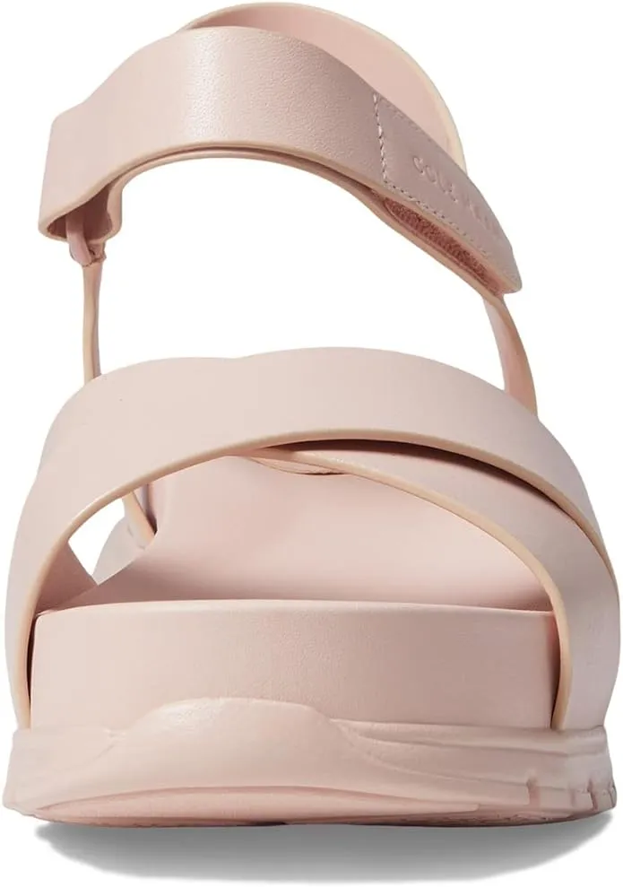 Cole Haan Zerogrand Sandal II Rose Smoke Ankle Strap Open Toe Flats Sandals