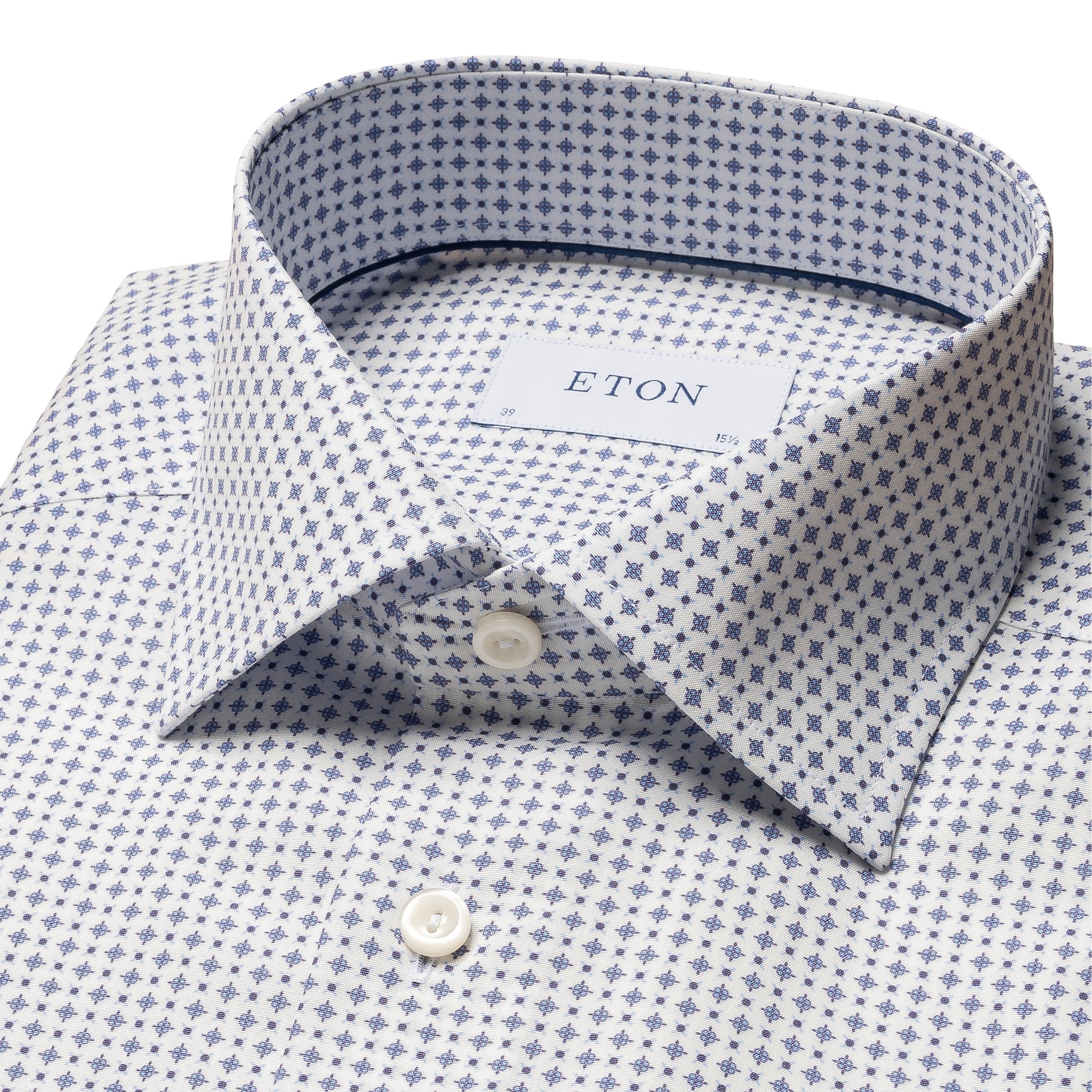 Contemporary Fit - Micro Print Signature Poplin Shirt