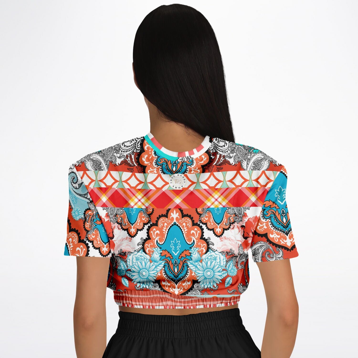 Coral Springs Short Sleeve Cropped Eco-Poly Sweater