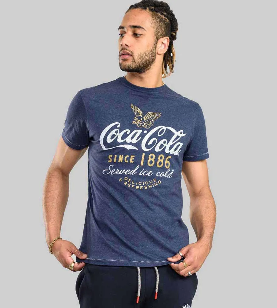 D555 Mens Coca Cola Printed T-Shirt Official Licensed Product (DODINGTON)