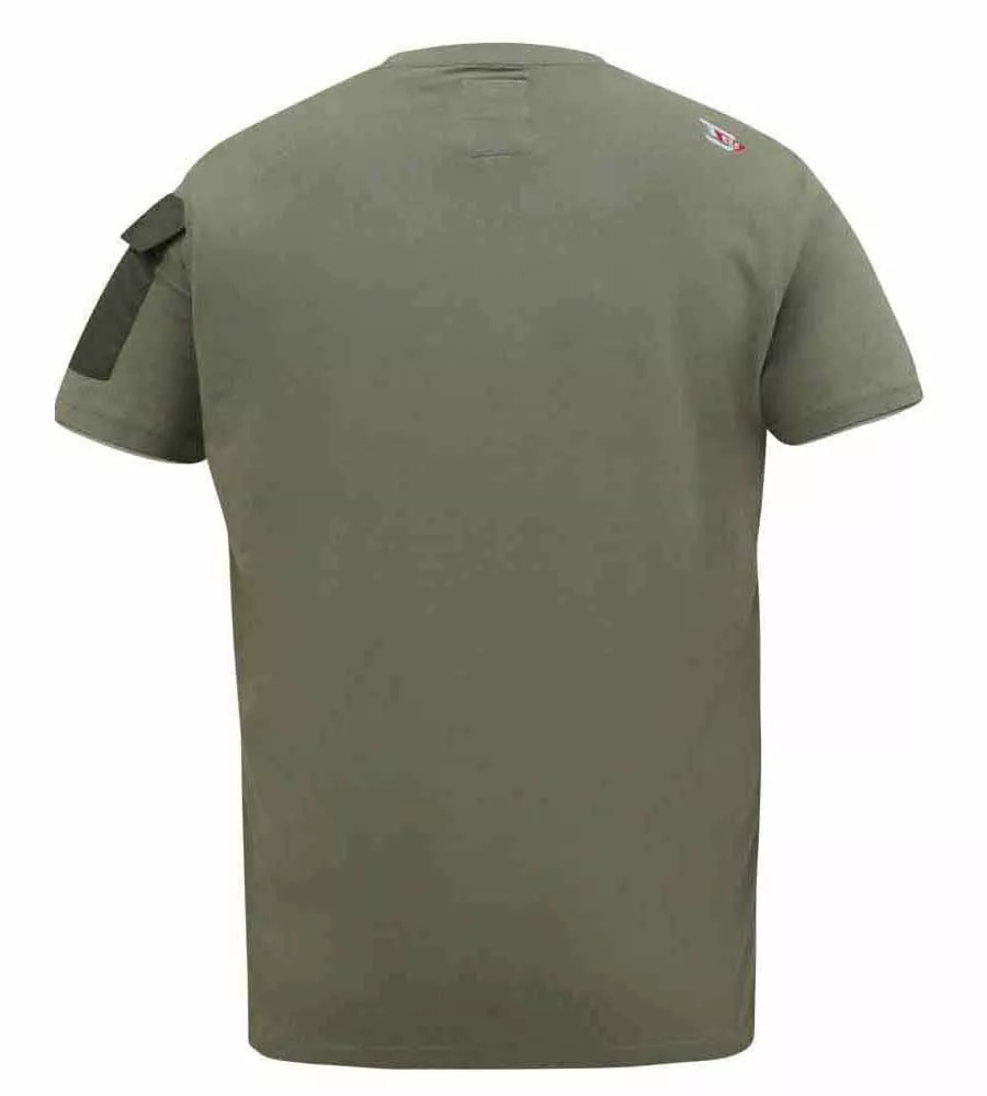 D555 Mens Couture Printed T-Shirt With Sleeve Pocket (YARWELL)