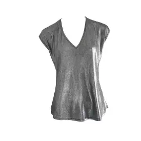 Deep V Shimmer Tee