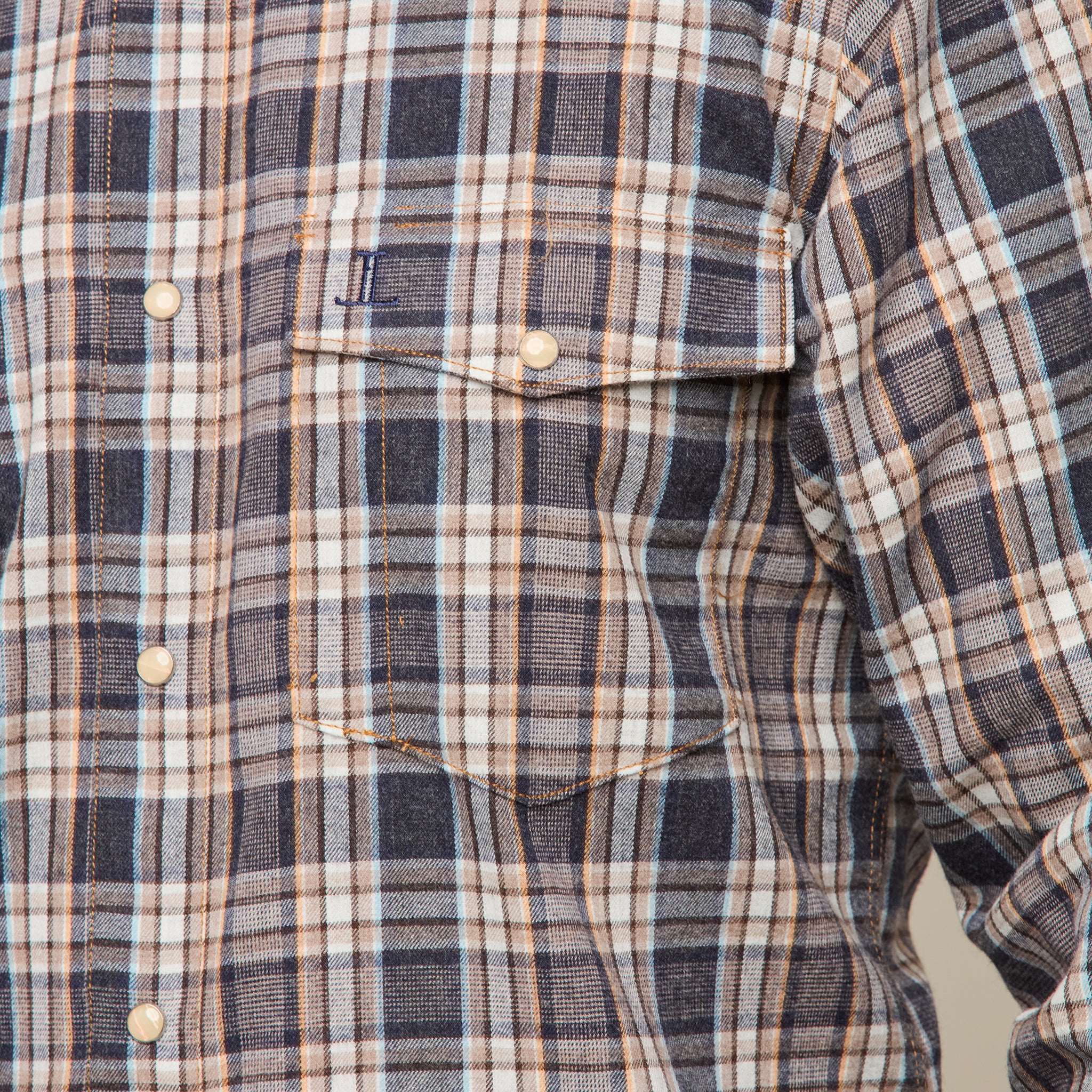 Denver Flannel :: Blue/Brown