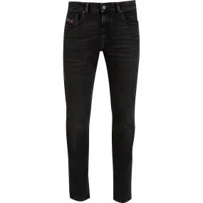 Diesel D-Strukt Logo Embroidered Straight-Leg Jeans