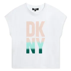 Dkny T-Shirt Multicolour Logo White