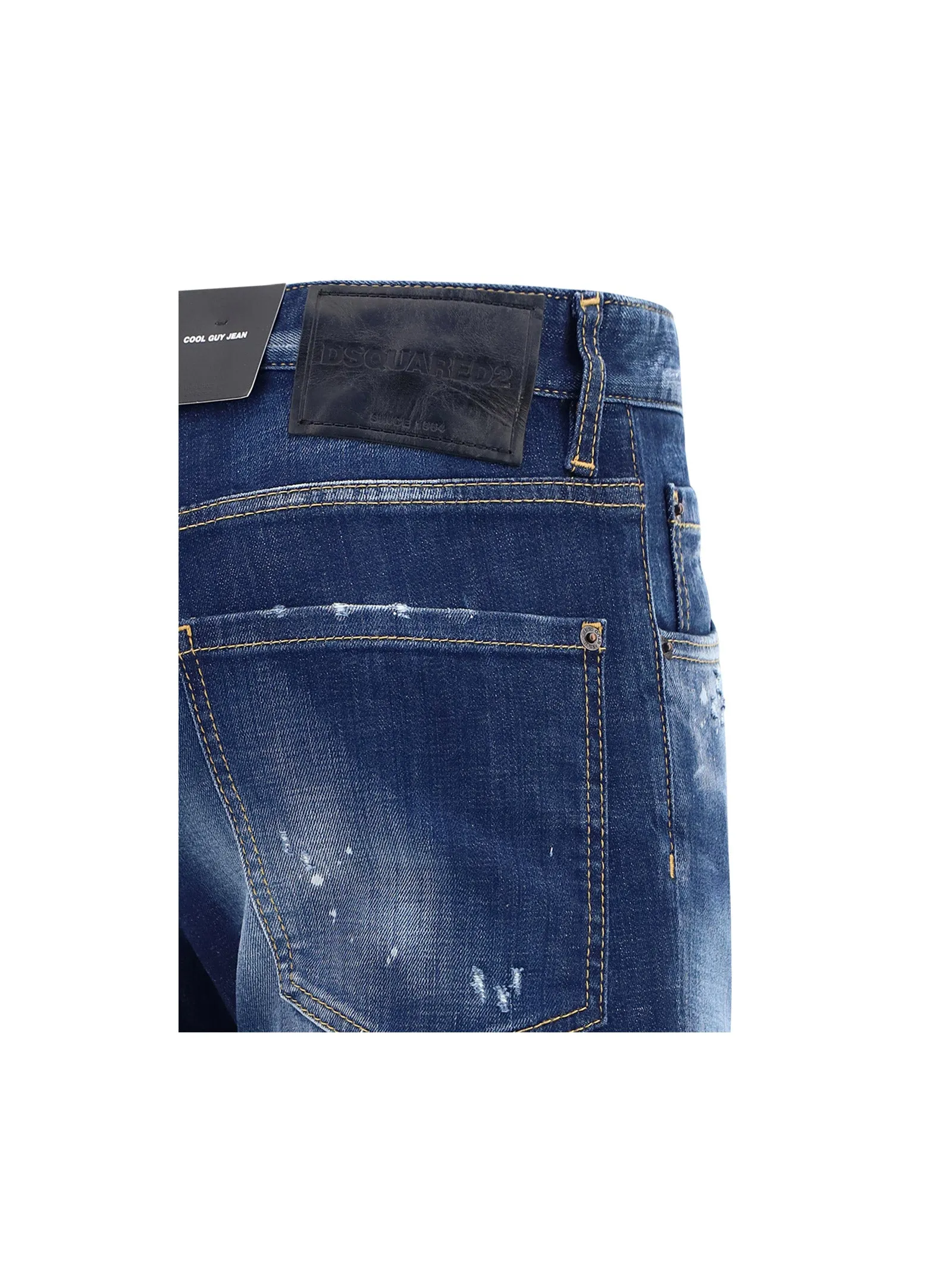 Dsquared2 Logo Printed Distressed Jeans