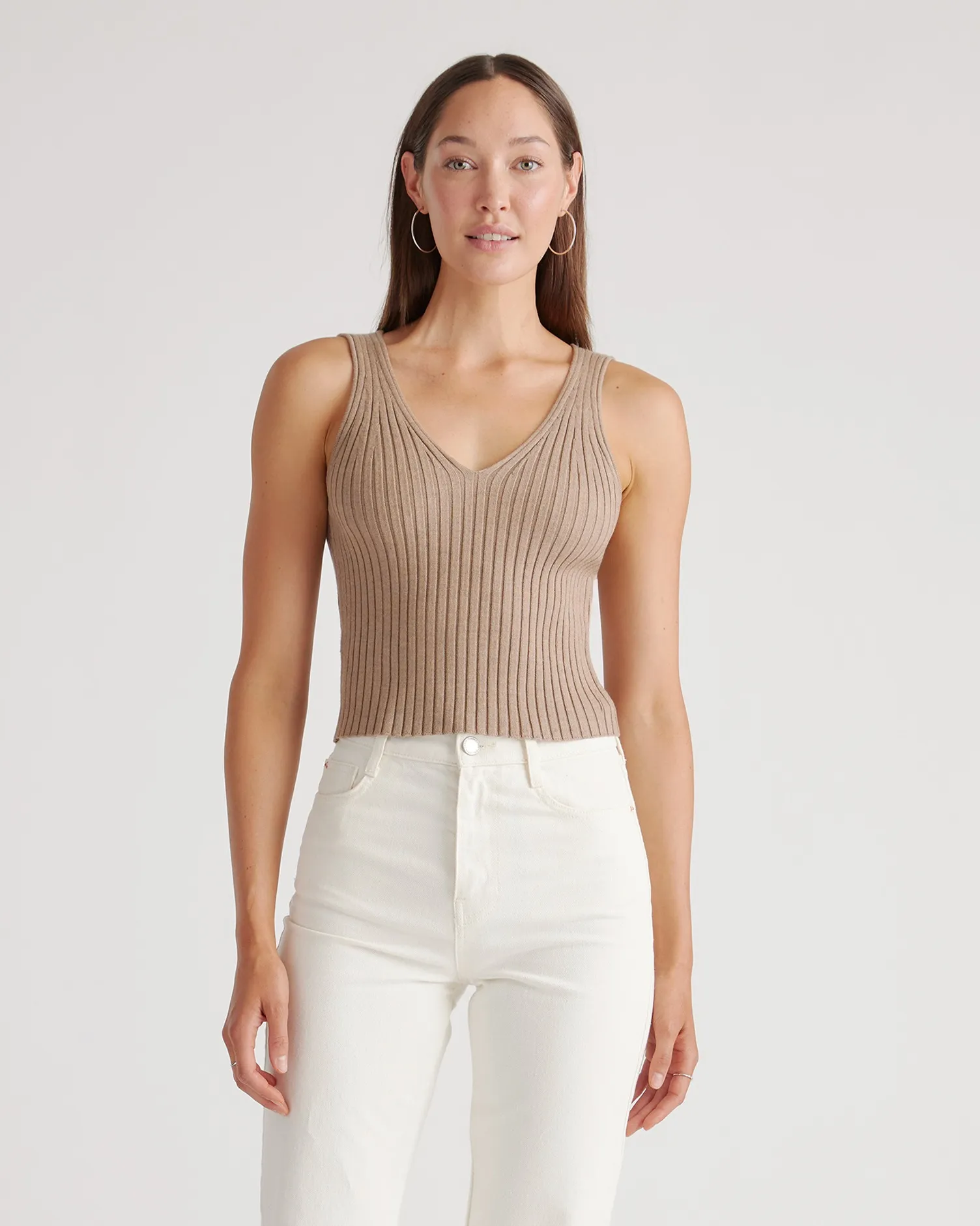 Eco-Knit Cropped Sweater Tank