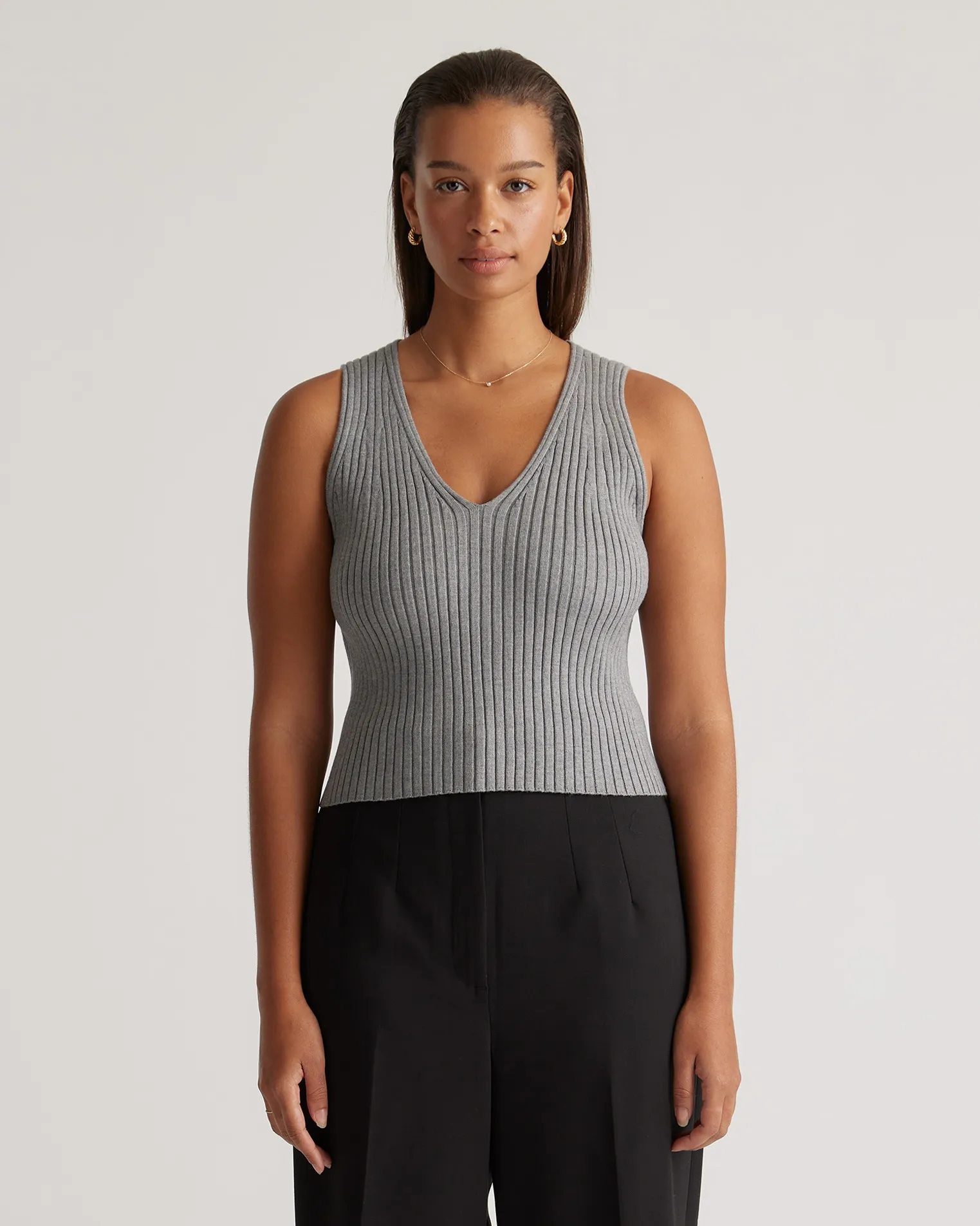 Eco-Knit Cropped Sweater Tank