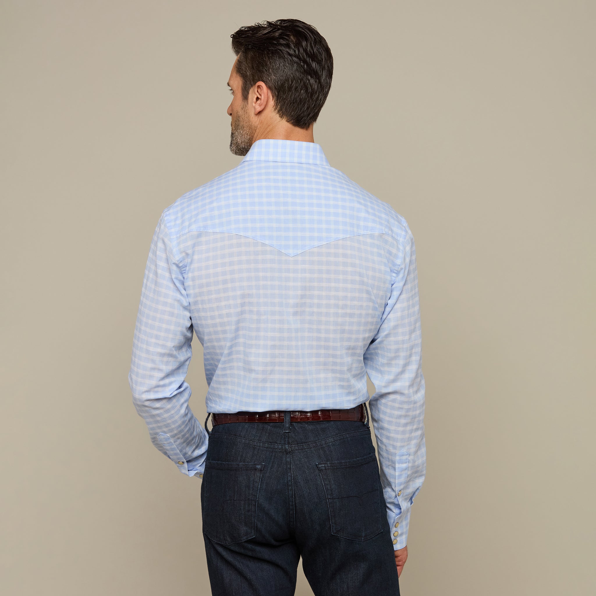 El Paso Plaids :: Powder Blue Top Weave Check