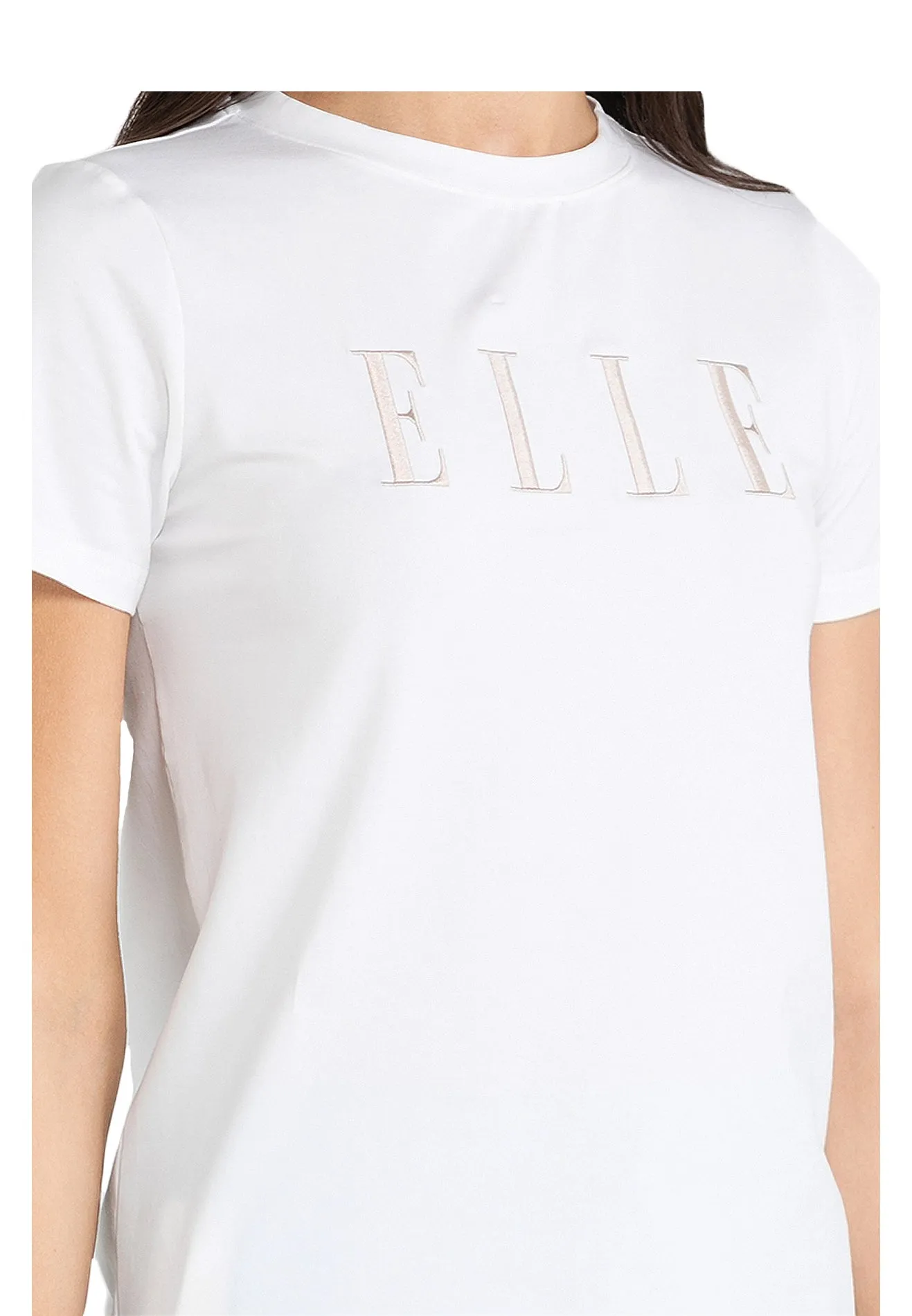 ELLE Leisure Logo Basic Cotton Tee