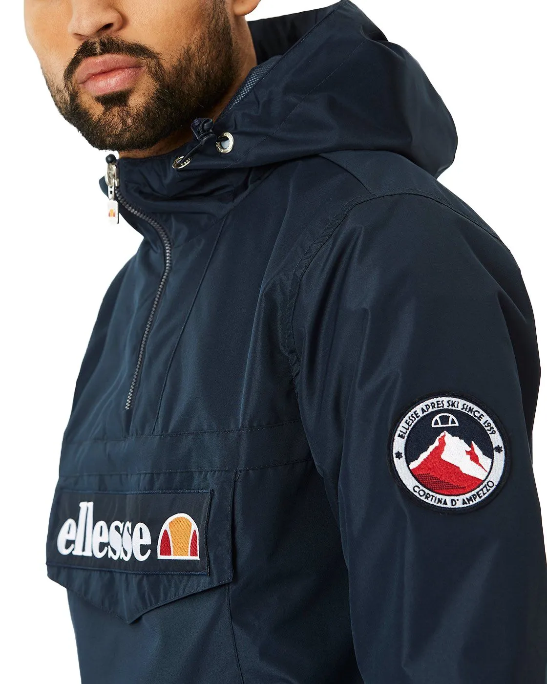 Ellesse Mont 2 Overhead Anorak Jacket Navy