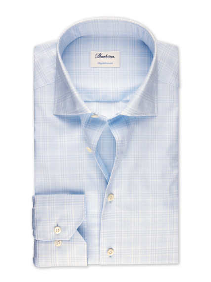 Fitted Body - Checked Stretch Shirt