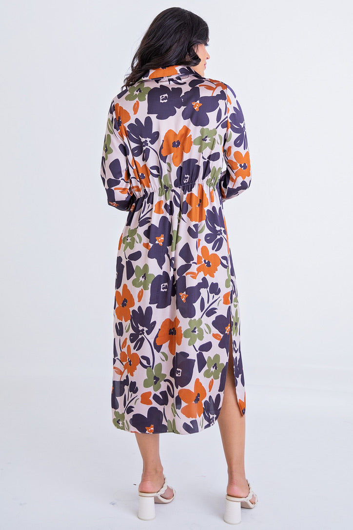 Floral Shirt Dress