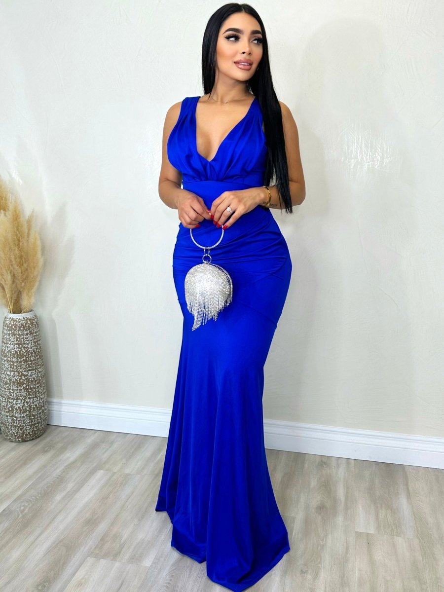 Forever Mine Dress Royal Blue