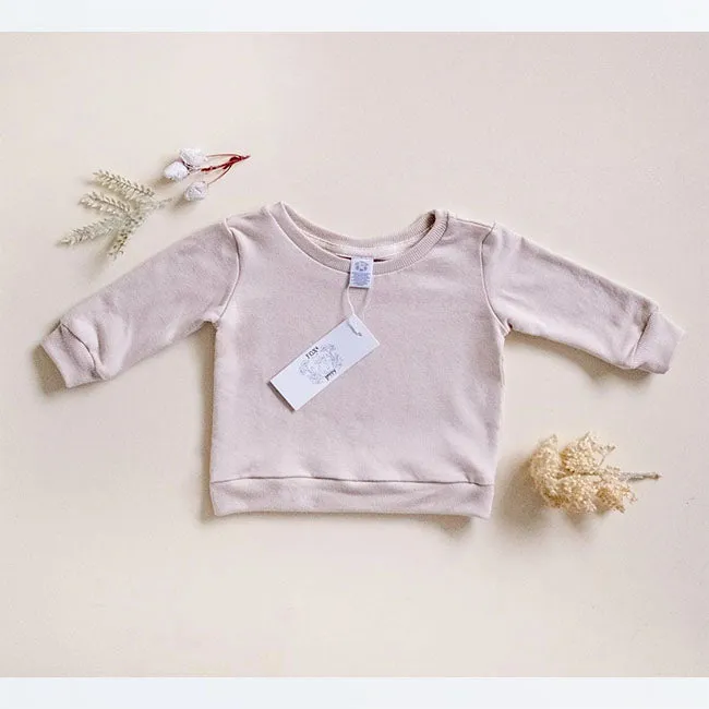 Fox and Poppy Bamboo Cotton Pull Over Kids - Oat