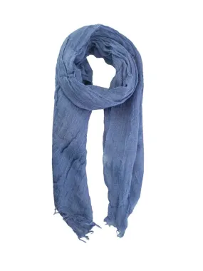 Fringed Scarf Blue 