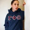 Gamma Phi Omega Hanes 10oz. Hoodie - Hanes F170 - TWILL