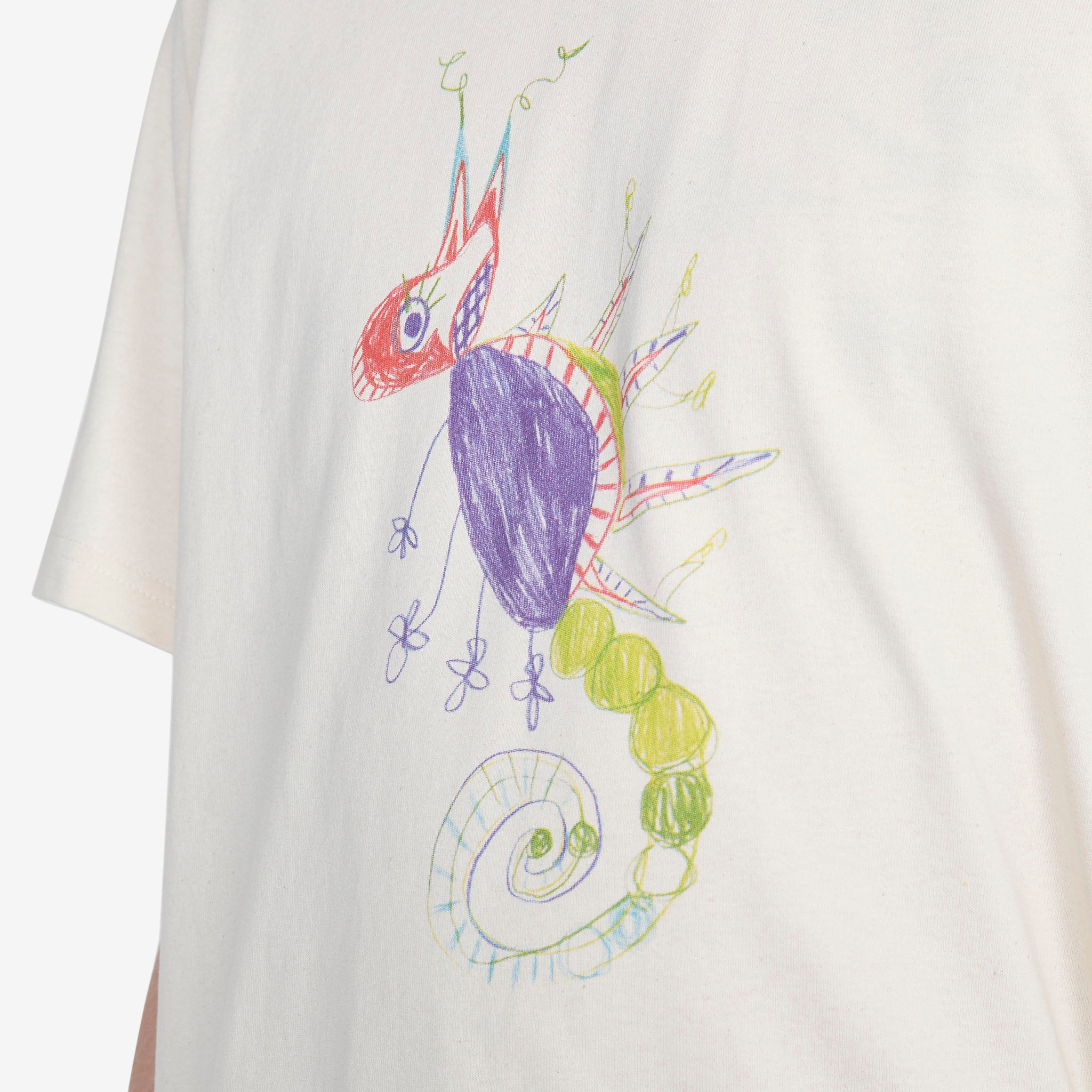 Gentle Short Sleeve T-Shirt Ecru Chameleon