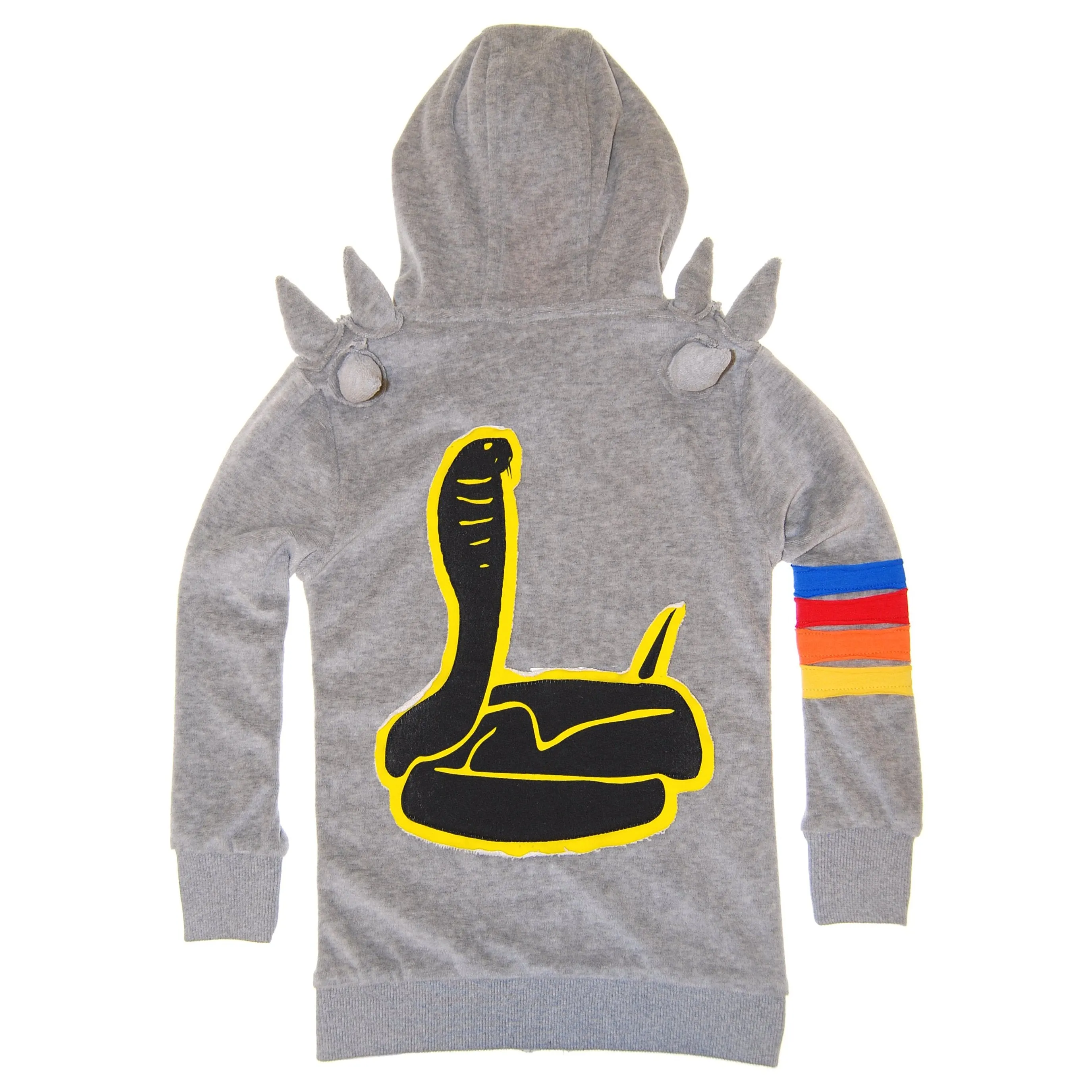 Gray Snake Spike Hoody by: Mini Shatsu