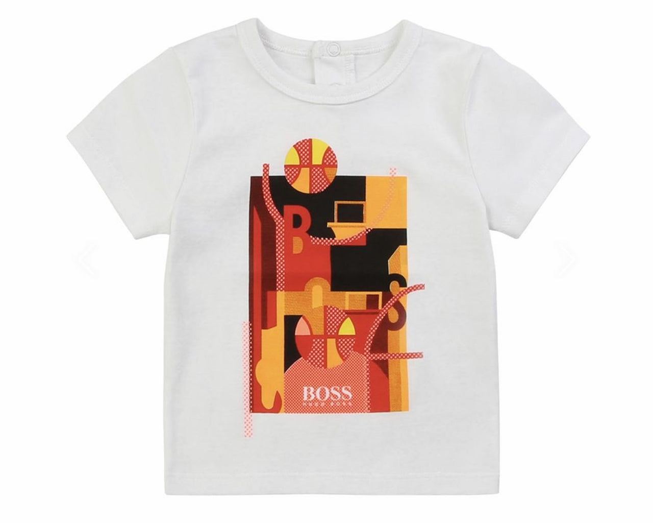 Hugo Boss Baby's J05764 10B Cotton T-Shirt White