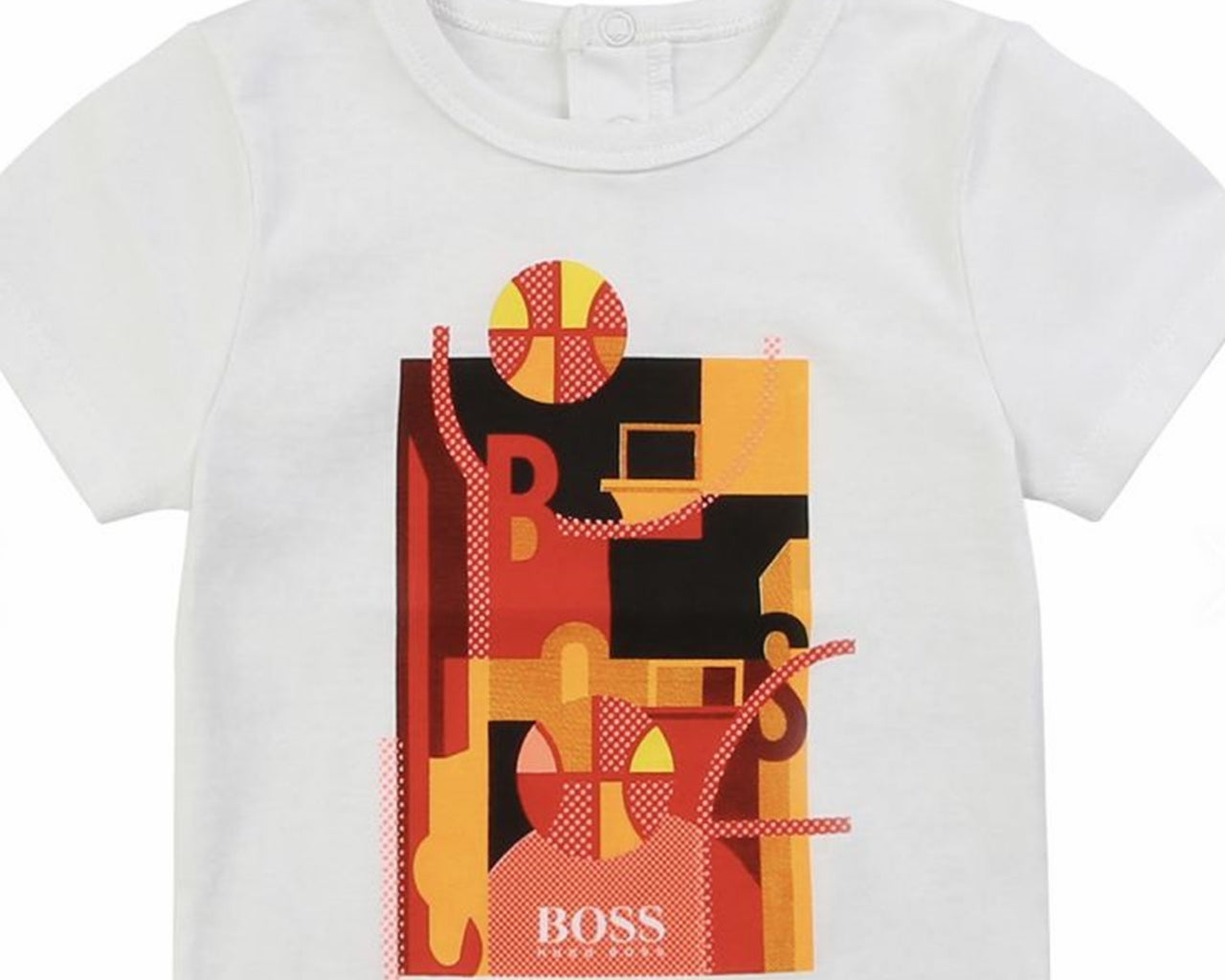 Hugo Boss Baby's J05764 10B Cotton T-Shirt White