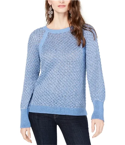 I-N-C Womens Metallic Pullover Sweater, TW2