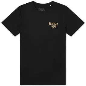 IDEA Ibiza '89 Logo T-ShirtBlack, Gold & White