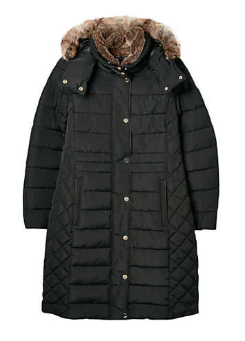 Joules Charlington Showerproof Longline Padded Coat | Kaleidoscope