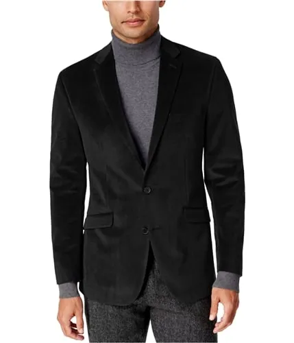 Kenneth Cole Mens Micro-Grid Two Button Blazer Jacket, TW1