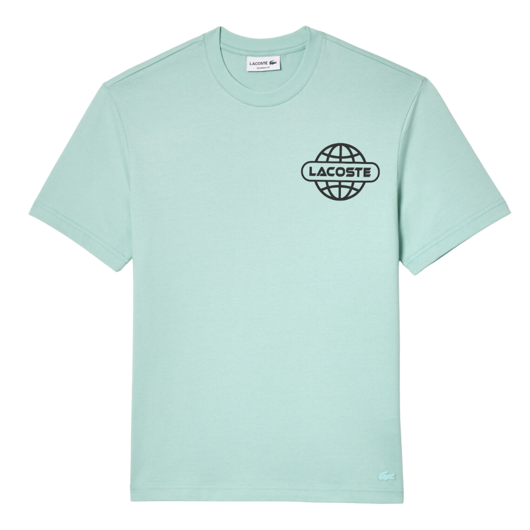 Lacoste Unisex Printed Heavy Cotton Jersey T-Shirt (Mint)