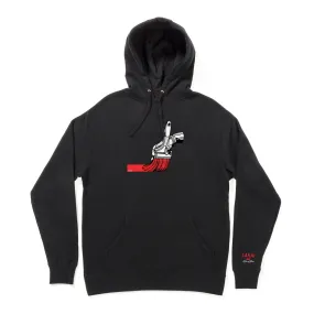 LAKAI BRUSH PULLOVER HOODIE - BLACK