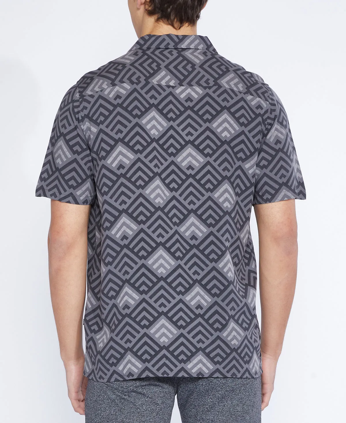 Lodi Printed Resort Shirt (Charcoal)