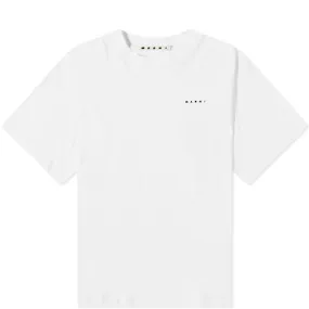 Marni Tonal Logo Organic T-ShirtLily White