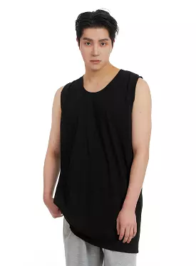 Men's Basic Cotton Sleeveless Tee IA401