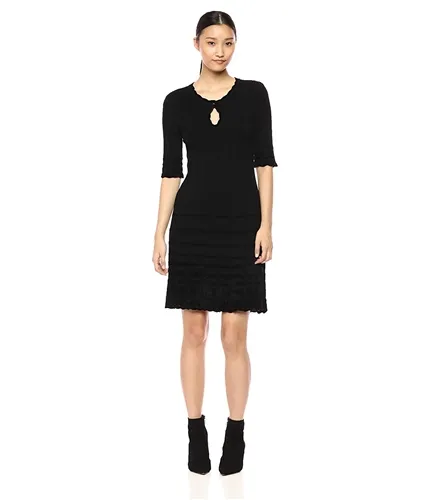 Nanette Lepore Womens Harlot Keyhole Sweater Dress