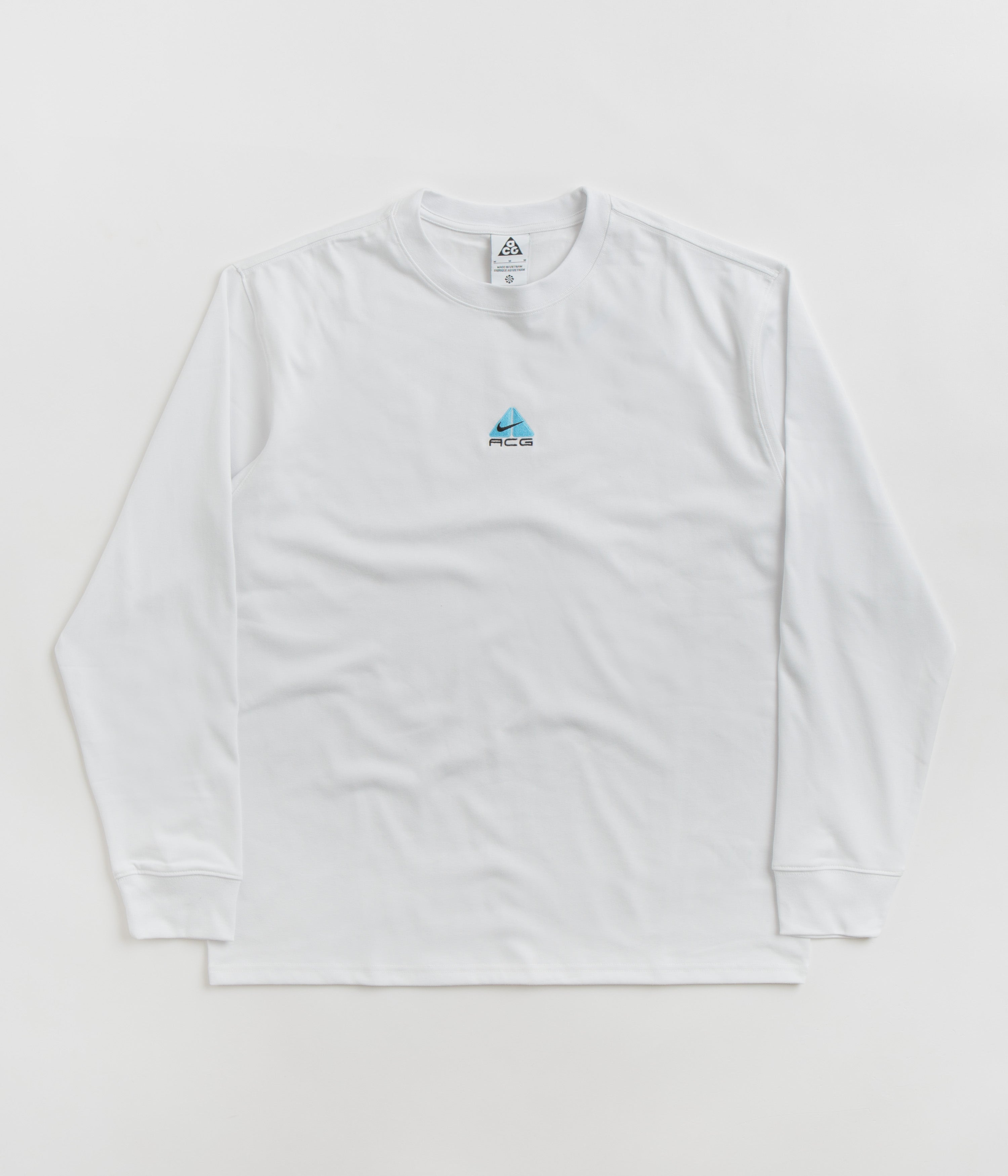 Nike ACG Lungs Long Sleeve T-Shirt - Summit White / Aquarius Blue